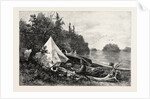 The Upper Lakes, Camp on Victoria Island, Canada by Anonymous