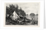 The Upper Lakes, Camp on Victoria Island, Canada by Anonymous