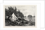 The Upper Lakes, Camp on Victoria Island, Canada by Anonymous