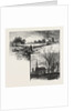 Manitoba: A Half-Breed Farm (Top), Kildonan Church (Bottom), Canada by Anonymous