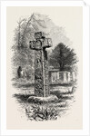 Cross at Eyam, Derbyshire, England by Anonymous
