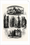 Bits in Old Edinburgh: Advocate's Close, Corner of West Bow, Cardinal Beaton's House, Queen Mary's Bath House, Cowgate; Scotland by Anonymous