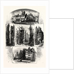 Bits in Old Edinburgh: Advocate's Close, Corner of West Bow, Cardinal Beaton's House, Queen Mary's Bath House, Cowgate; Scotland by Anonymous