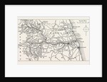 Map of the Course of the Tyne, a River in the UK by Anonymous