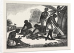 Natives of Madagascar Preparing Bread from the Manioc Root by Anonymous