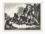 Natives of Madagascar Preparing Bread from the Manioc Root by Anonymous