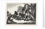 Natives of Madagascar Preparing Bread from the Manioc Root by Anonymous