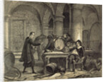 A Party in the Nineteenth Century in the Wine Cellar by Anonymous