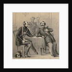 German Military Drinking a Glass of Wine by Anonymous