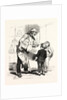French Cook Talking with Two Children by Anonymous