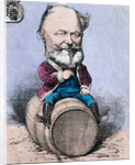 Sitting on a Barrel and Drinking a Glass of Wine by Anonymous