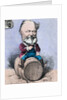 Sitting on a Barrel and Drinking a Glass of Wine by Anonymous