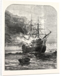 Destruction of the Goliath Training Ship, Off Grays, Essex, by Fire, 1876 by Anonymous
