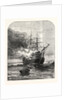 Destruction of the Goliath Training Ship, Off Grays, Essex, by Fire, 1876 by Anonymous