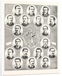 The Oxford and Cambridge Boat Race, 1876.: Portraits of the Crews by Anonymous