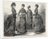Continental Basque, Long Round Overskirt, and Walking Skirt, Back and Front, Fashion for April by Anonymous