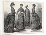Continental Basque, Long Round Overskirt, and Walking Skirt, Back and Front, Fashion for April by Anonymous
