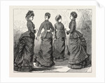 Continental Basque, Long Round Overskirt, and Walking Skirt, Back and Front, Fashion for April by Anonymous