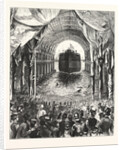 Launch of H.M.S. Inflexible, at Portsmouth: The Vessel Leaving the Ways by Anonymous