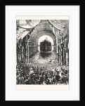Launch of H.M.S. Inflexible, at Portsmouth: The Vessel Leaving the Ways by Anonymous