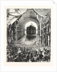 Launch of H.M.S. Inflexible, at Portsmouth: The Vessel Leaving the Ways by Anonymous