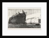 The Inflexible Being Towed to Her Moorings by Anonymous