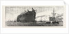 The Inflexible Being Towed to Her Moorings by Anonymous