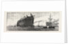 The Inflexible Being Towed to Her Moorings by Anonymous