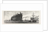 The Inflexible Being Towed to Her Moorings by Anonymous