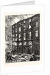 Destruction of the Theatre Des Arts, Rouen, by Fire, France by Anonymous