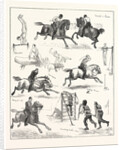 Pen-and-Ink Sketches at the Grand Military Athletic Meeting at Lillie Bridge by Anonymous