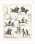 Pen-and-Ink Sketches at the Grand Military Athletic Meeting at Lillie Bridge by Anonymous