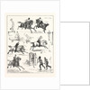 Pen-and-Ink Sketches at the Grand Military Athletic Meeting at Lillie Bridge by Anonymous