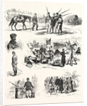 The Turco Servian War: Cavalry and Infantry of the Reserve Officers, the Camp Adieu Soldiers Dancing by Anonymous