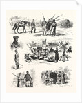 The Turco Servian War: Cavalry and Infantry of the Reserve Officers, the Camp Adieu Soldiers Dancing by Anonymous