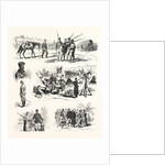 The Turco Servian War: Cavalry and Infantry of the Reserve Officers, the Camp Adieu Soldiers Dancing by Anonymous