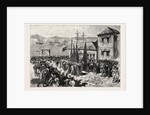 The War in the East, Disembarkment of a Band of Softas at Salonica, En Route for Servia, Serbia by Anonymous