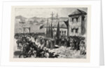 The War in the East, Disembarkment of a Band of Softas at Salonica, En Route for Servia, Serbia by Anonymous