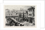 The War in the East, Disembarkment of a Band of Softas at Salonica, En Route for Servia, Serbia by Anonymous