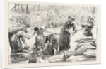 Sketches in Brittany, France, Women of Vannes Washing by Anonymous