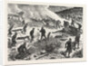 The War: Servian Soldiers Burning the Bodies of Turks Killed in the Fight of August 23, and Unrecovered on the 27th, in the Wood of Buimir, Near Alexina by Anonymous