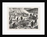 The War: Servian Soldiers Burning the Bodies of Turks Killed in the Fight of August 23, and Unrecovered on the 27th, in the Wood of Buimir, Near Alexina by Anonymous