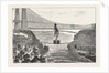 Mdlle. Spelterini Crossing the Niagara River on a Tight Rope by Anonymous