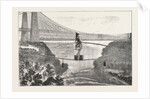 Mdlle. Spelterini Crossing the Niagara River on a Tight Rope by Anonymous