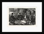 The War, Servian Staff Officers and Monks Holding a Council of War in the Monastery of St. Arandjel by Anonymous