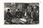 The War, Servian Staff Officers and Monks Holding a Council of War in the Monastery of St. Arandjel by Anonymous