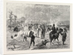 General Crook's Camp at Whitewood Creek: Bringing in a Wounded Soldier on a Travau, the Sioux War, United States by Anonymous