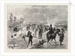 General Crook's Camp at Whitewood Creek: Bringing in a Wounded Soldier on a Travau, the Sioux War, United States by Anonymous