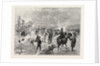 General Crook's Camp at Whitewood Creek: Bringing in a Wounded Soldier on a Travau, the Sioux War, United States by Anonymous