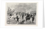 General Crook's Camp at Whitewood Creek: Bringing in a Wounded Soldier on a Travau, the Sioux War, United States by Anonymous